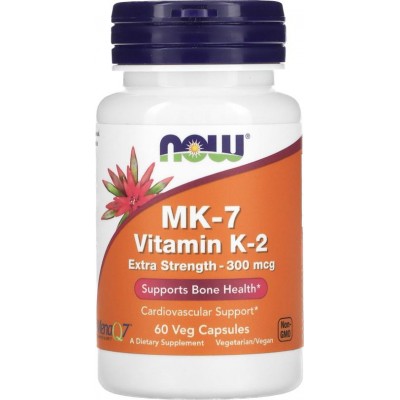 MK-7 Vitamina K-2 , 300 mcg, 60 cápsulas vegetales de NOW Foods NOW Foods NOW-00994 Vitamina A y D salud.bio