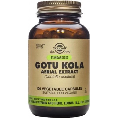 Gotu Kola Extracto, Centella Asiatica, 100mg 100Cápsulas de Solgar Solgar SOL-04165 Sistema circulatorio salud.bio