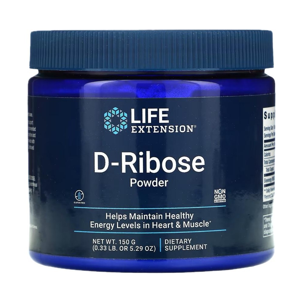 D-Ribose Nicotinamide Riboside en polvo 180g de Life Extension Life Extension LEX-97215 Patologías e indicaciones salud.bio