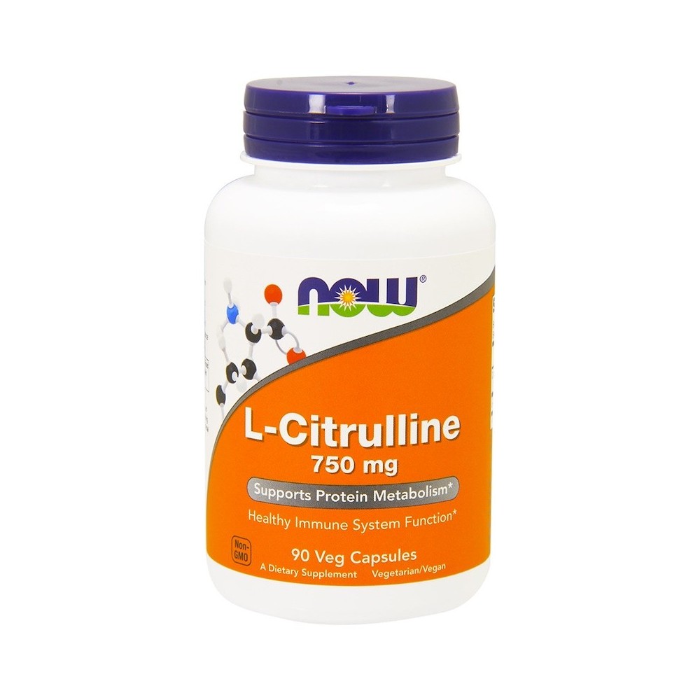 L-Citrulina, 750 mg, 90 cápsulas vegetarianas de Now Foods NOW Foods NOW-00083 Aminoácidos salud.bio