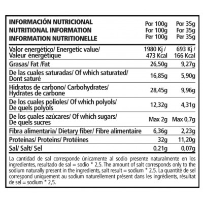 Barrita proteíca sabor Coco sin azúcar de PWD PWD NUTRITION SL PWD-895 Proteinas salud.bio