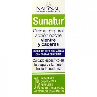 Sanatur Crema corporal accion noche vientre y caderas de Natysal Natysal 13415 Cosmética Natural salud.bio