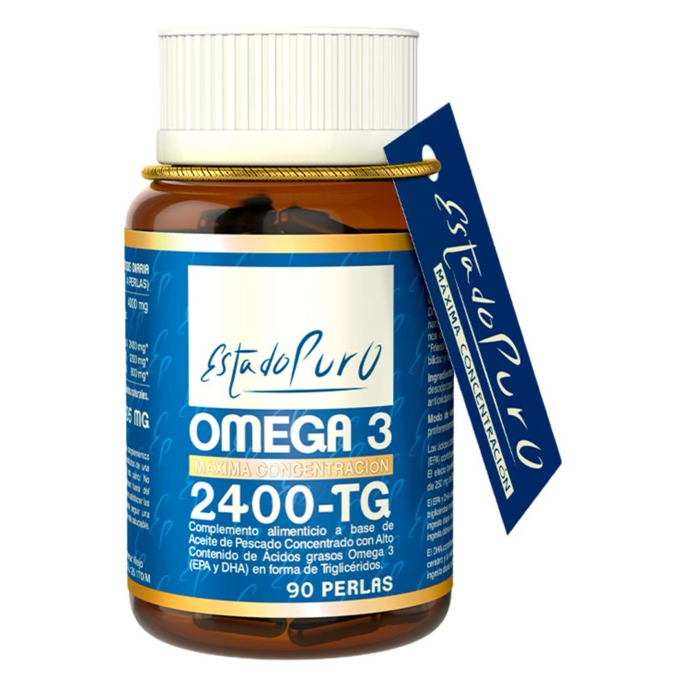 Omega 3 2400-TG 90 Perlas de Estado Puro - Tongil Tongil M30 Sistema cardiovascular salud.bio