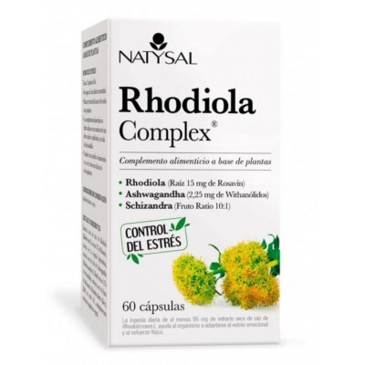 Calmogene® ó Rhodiola Complex® (Rhodiola rosea, Ashwaganda, Schizandra) 60 Cápsulas de Natysal Natysal  Estados emocionales, ...