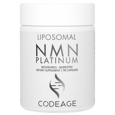 NMN liposomal platino, Resveratrol y quercetina, 90 cápsulas de Codeage Codeage AGE-12114 Antioxidantes salud.bio