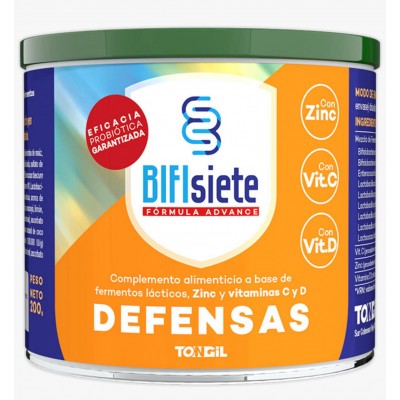 BIFISIETE Fórmula Advance Defensas 200g de TonGil Tongil B22 Ayudas aparato Digestivo salud.bio