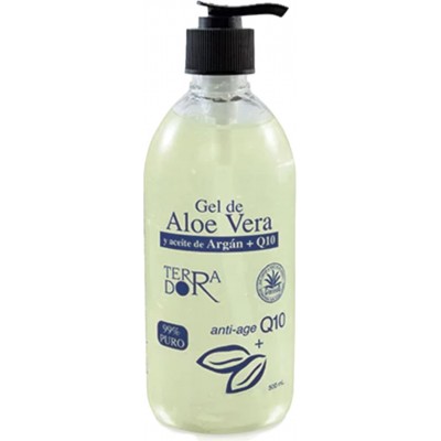 Gel aloe vera con Aceite de Argan y Q10 natural 500 ml de derbós Derbós DER-095 Cosmética Natural salud.bio