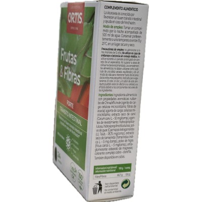 Frutas y Fibras FORTE 24 comprimidos de Ortis Laboratorio Ortis ORT-89064 Laxantes salud.bio