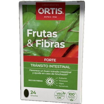 Frutas y Fibras FORTE 24 comprimidos de Ortis Laboratorio Ortis ORT-89064 Laxantes salud.bio