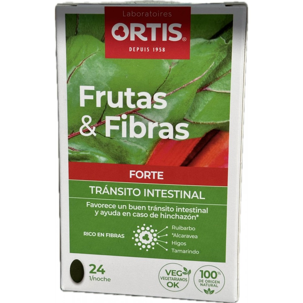 Frutas y Fibras FORTE 24 comprimidos de Ortis Laboratorio Ortis ORT-89064 Laxantes salud.bio