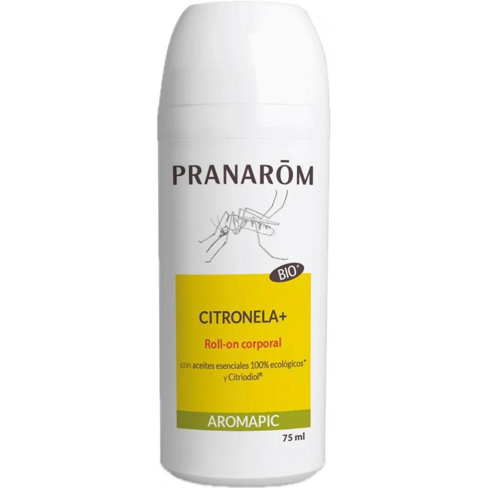 Citronela+ Roll-on corporal 75 ml de Pranarôm Pranarom F11216 Aceites esenciales uso topico salud.bio