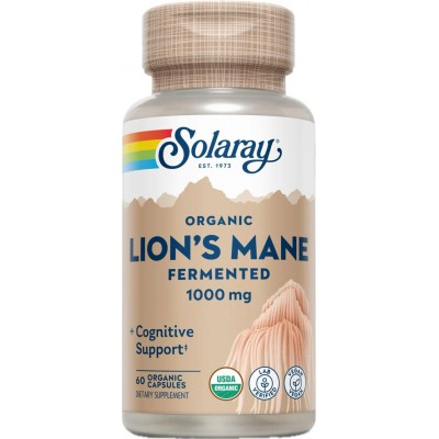 Melena de León (Lion's Mane) 500mg 60 VegCaps. de Solaray SOLARAY SMI-71983 Plantas Medicinales salud.bio