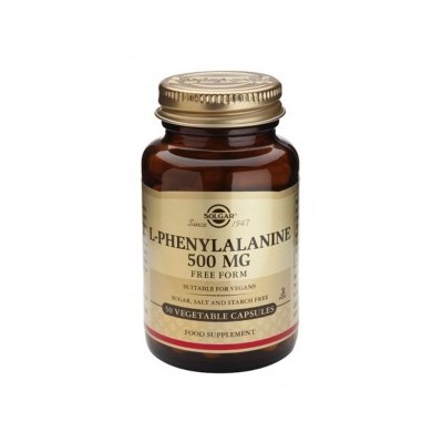 L-Fenilalanina 500 mg de Solgar  50 cápsulas SOLGAR 012200 Tiroides salud.bio