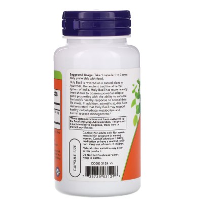 Extracto de albahaca santa, 500 mg, 90 cápsulas vegetales de Now Foods NOW Foods NOW-03124 Ayudas aparato Digestivo salud.bio