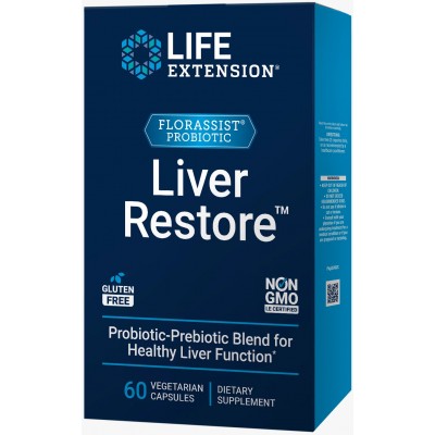 FLORASSIST® Liver Restore™ 60 cápsulas de Life Extension Life Extension 02402 Higado y sistema hepatobiliar salud.bio