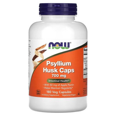 Cáscara (Psyllium) de psilio, 700 mg, 180 ó 360 cápsulas vegetales de NOW Foods NOW Foods  Ayudas aparato Digestivo salud.bio