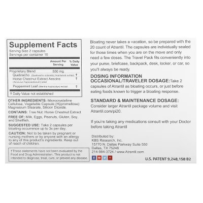Atrantil 20 cápsulas - sobrecrecimiento bacteriano ATRANTIL ATI-00011 Ayudas aparato Digestivo salud.bio