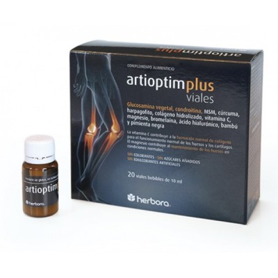 Artioptim Plus 20 viales de Herbora Herbora 501043 Articulaciones, Huesos, Tendones y Musculos, componen el Aparato Locomotor...