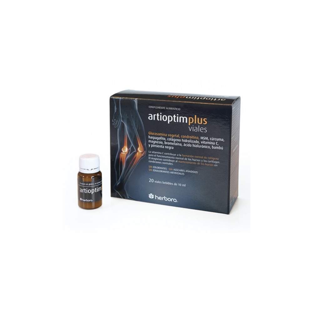 Artioptim Plus 20 viales de Herbora Herbora 501043 Articulaciones, Huesos, Tendones y Musculos, componen el Aparato Locomotor...
