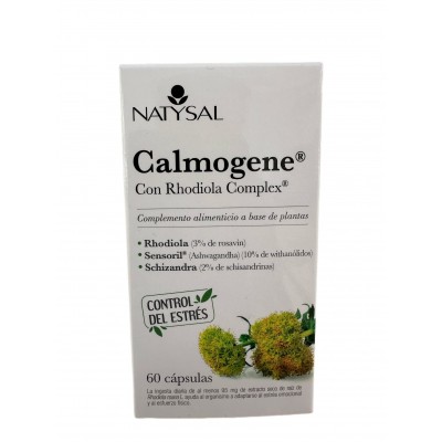 Calmogene® ó Rhodiola Complex® (Rhodiola rosea, Ashwaganda, Schizandra) 60 Cápsulas de Natysal Natysal  Estados emocionales, ...