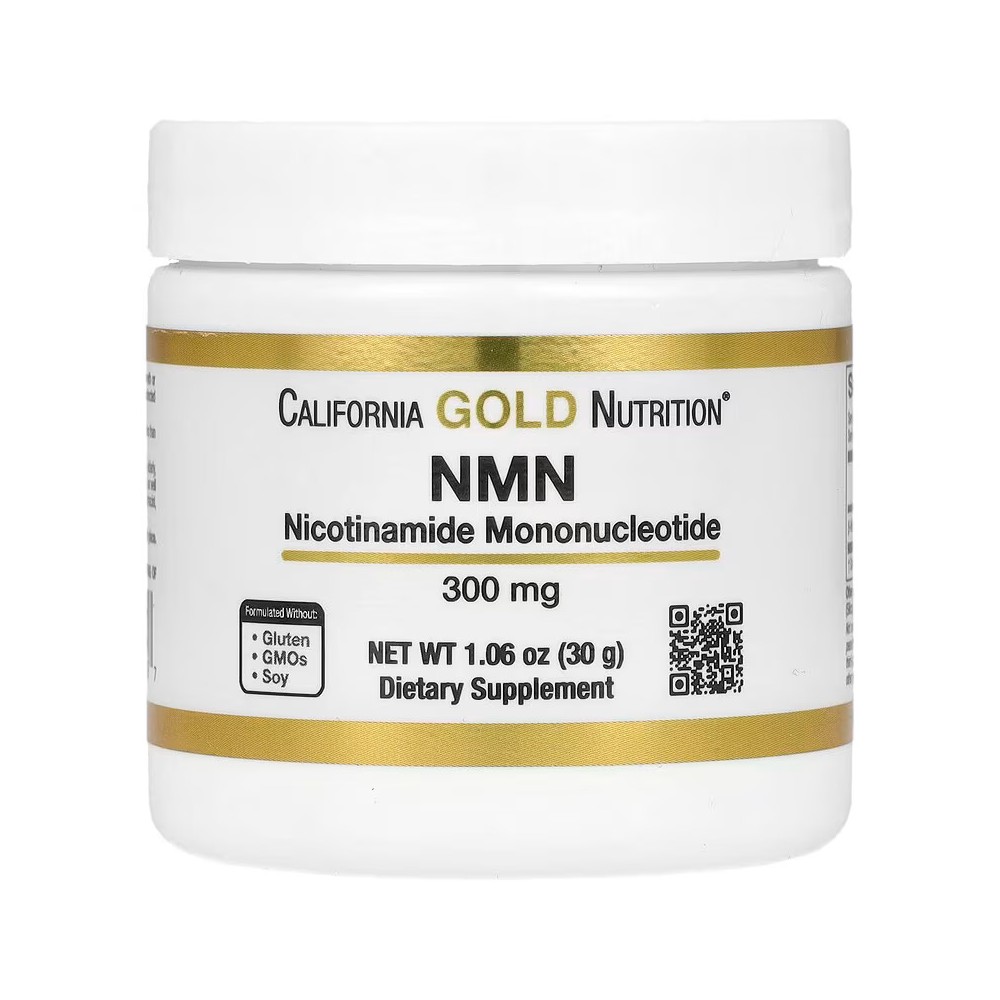 NMN en polvo, 300 mg, 30 g (1,06 oz) de California Gold Nutrition California Gold Nutrition CGN-02169 Antioxidantes salud.bio