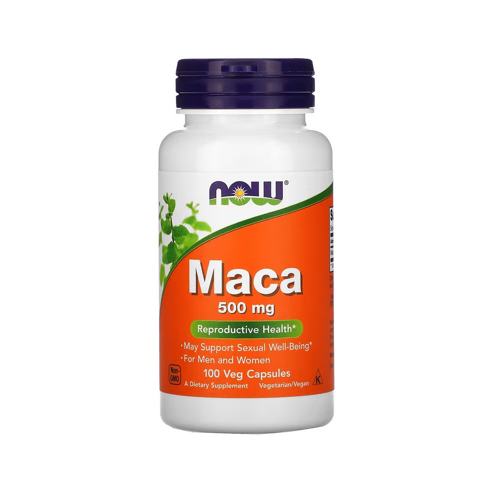 Maca 500 mg 100 Cápsulas Vegetales de Now Foods NOW Foods NOW-04721 Salud Sexual y Fertilidad salud.bio