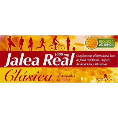 Jalea Real Clásica 1.000mg 20 Ampollas de Natysal Natysal  Sistema inmunitario salud.bio