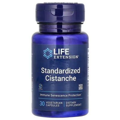 Cistanche estandarizado, 30 cápsulas vegetales de Life Extension Life Extension LEX-19063 Antioxidantes salud.bio