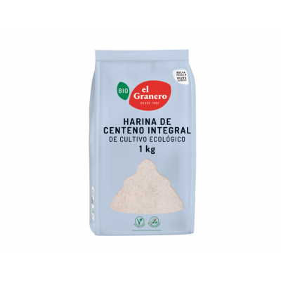 Harina de Centeno integral BIO 1Kg de El Granero El Granero ELG-04829 Cereales salud.bio