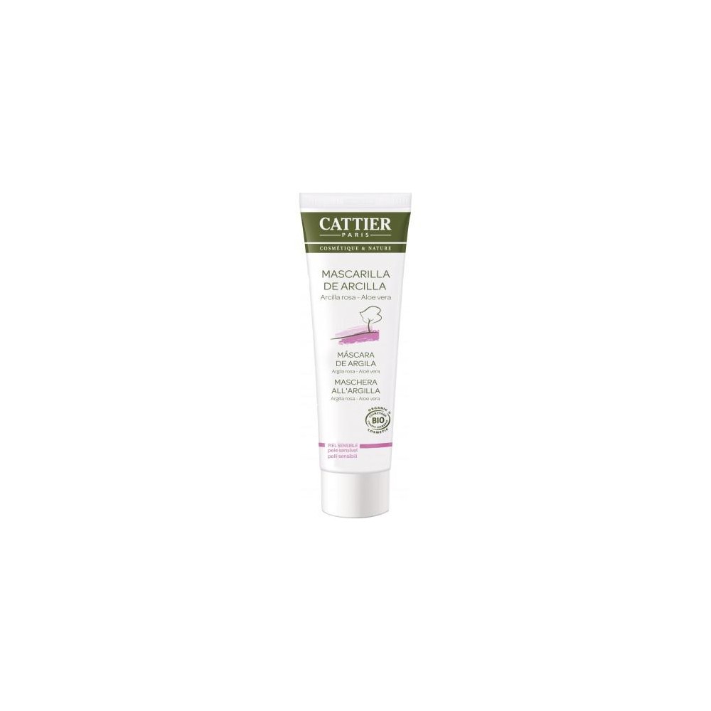 CATTIER Mascarilla Arcilla Rosa (Piel sensible) 1 Cattier CAT-02465 Cosmética Natural salud.bio