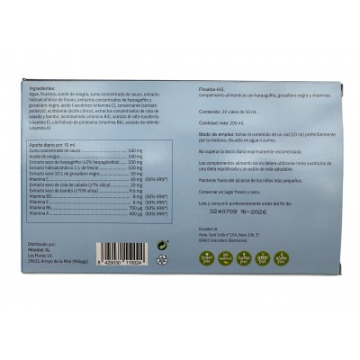 Fitoalba-HG Harpagocito, grosellero negro y vitaminas 20 viales de Albadiet Espadiet ALB-11002 Suplementos Naturales acción A...