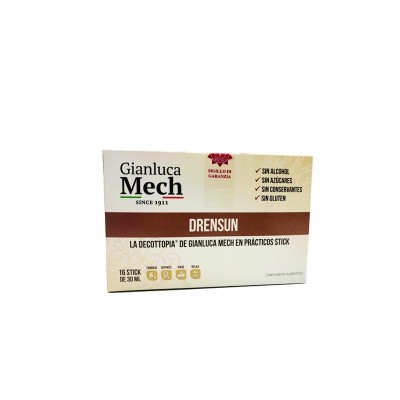 Drensun Decottopia 16 stick de laboratorios Gianluca Mech Herbofarm BA B066 Control de Peso salud.bio