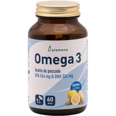 Omega 3 (EPA 454mg + DHA 324mg) 1.298mg 60 perlas de Plameca Plameca PLA-84605 Sistema circulatorio salud.bio
