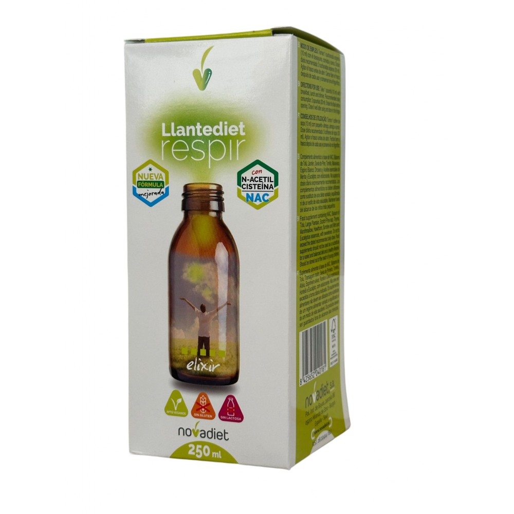 LLANTEDIET RESPIR NAC 250ml de Novadiet Novadiet NOV-04018 Sistema respiratório salud.bio
