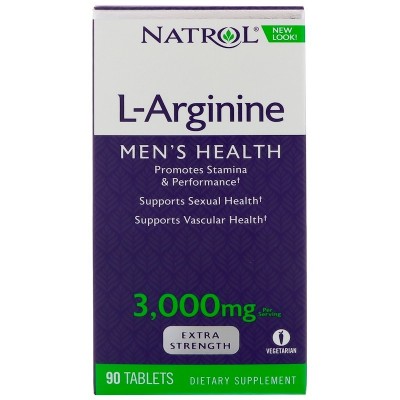 L-Arginina, plus 3.000 mg, (por servicio), 90 comprimidos de Natrol, Natrol NTL-05234 Aminoácidos salud.bio