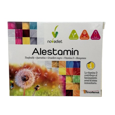 Alestamin ALERGIAS (Sustituto de Alequer) con quercetina 30 Cápsulas de Novadiet Novadiet NOV-52093 Sistema inmunitario salud...
