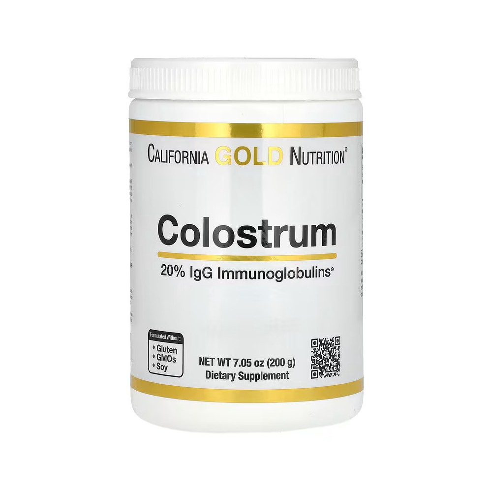 Calostro en polvo (Producto concentrado), 200 g de California Gold Nutrition California Gold Nutrition CGN-00912 Sistema inmu...