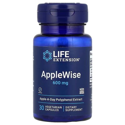 AppleWise (polifenoles) 600 mg, 30 cápsulas vegetales de Life Extension Life Extension LEX-16250 Antioxidantes salud.bio