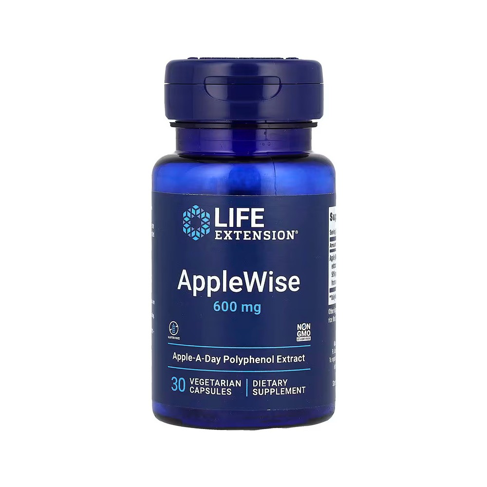 AppleWise (polifenoles) 600 mg, 30 cápsulas vegetales de Life Extension Life Extension LEX-16250 Antioxidantes salud.bio
