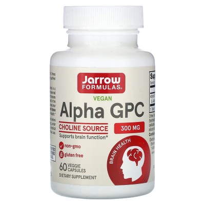 Alpha GPC, 300 mg, 60 cápsulas vegetales de Jarrow Formulas Jarrow Formula JRW-56002 Memoria salud.bio