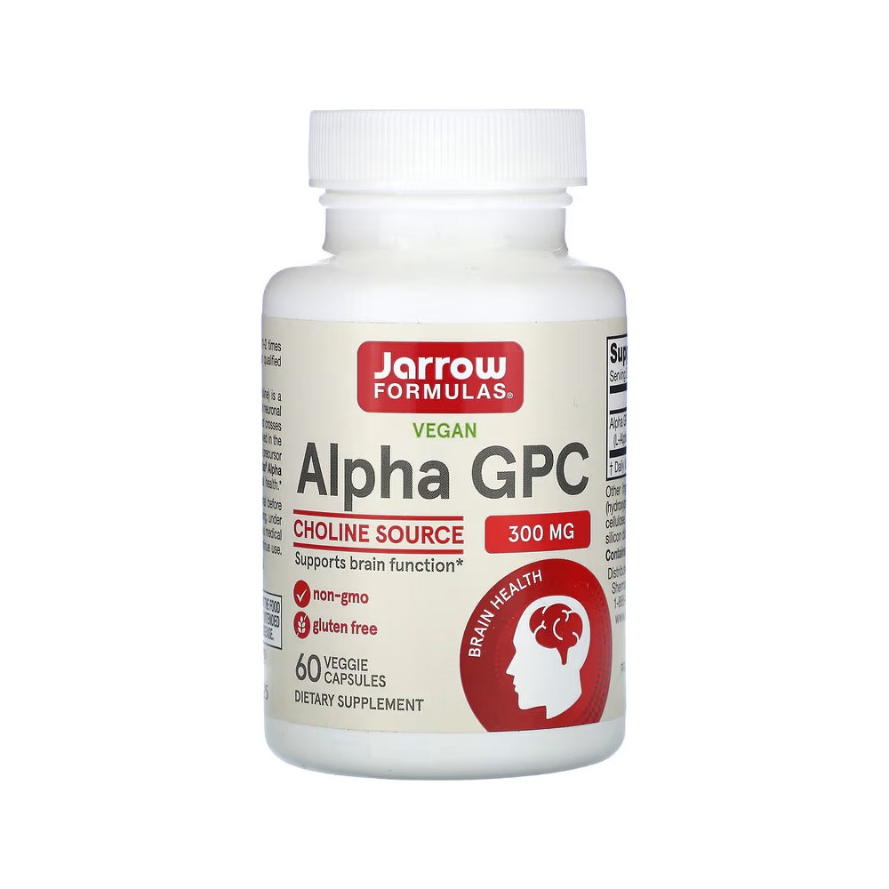 Alpha GPC, 300 mg, 60 cápsulas vegetales de Jarrow Formulas Jarrow Formula JRW-56002 Memoria salud.bio